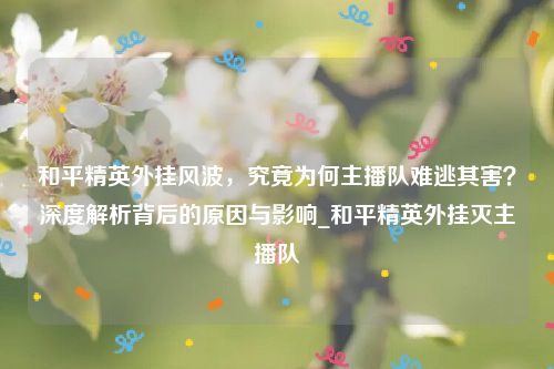 和平精英外挂风波，究竟为何主播队难逃其害？深度解析背后的原因与影响_和平精英外挂灭主播队