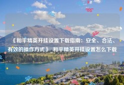《和平精英开挂设置下载指南：安全、合法、有效的操作方式》_和平精英开挂设置怎么下载