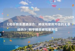 《和平精英遭遇误会：被误骂使用外挂的无奈经历》_和平精英被骂是外挂