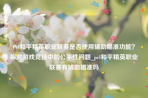 Pel和平精英职业联赛是否使用辅助瞄准功能？探究游戏竞技中的公平性问题_pel和平精英职业联赛有辅助瞄准吗