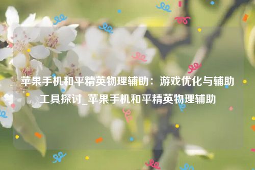 苹果手机和平精英物理辅助：游戏优化与辅助工具探讨_苹果手机和平精英物理辅助