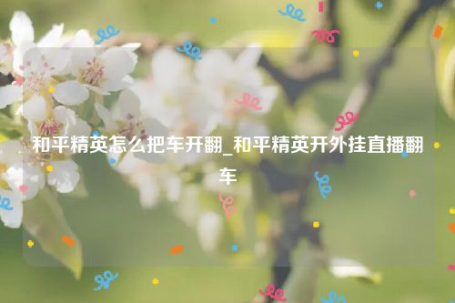 和平精英怎么把车开翻_和平精英开外挂直播翻车