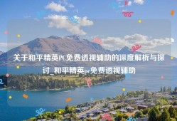 关于和平精英PC免费透视辅助的深度解析与探讨_和平精英pc免费透视辅助