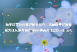 和平精英外挂偏好枪支探究：揭秘哪些武器最受外挂玩家青睐？_和平精英外挂喜欢用什么枪