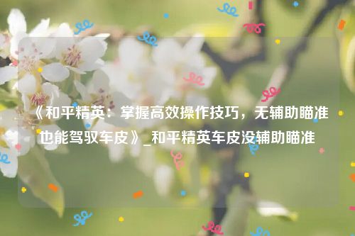 《和平精英：掌握高效操作技巧，无辅助瞄准也能驾驭车皮》_和平精英车皮没辅助瞄准